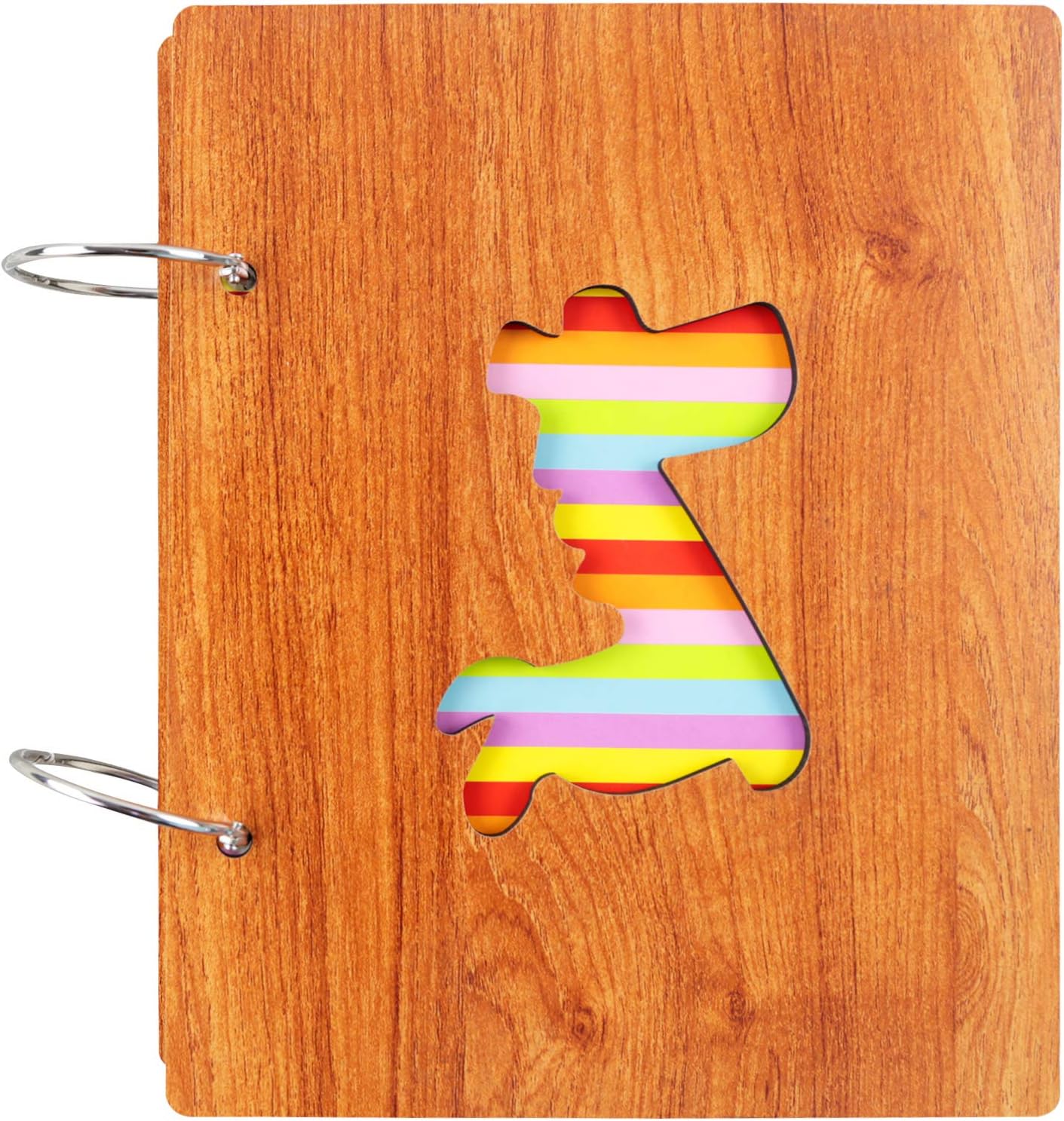 NLC Big Photo Album Baby Journal 5x3.5 inches,200 Photos Children's Pictures Album,Family Photo Album,Wood