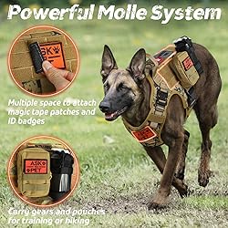 rabbitgoo Tactical Dog Harness for Large