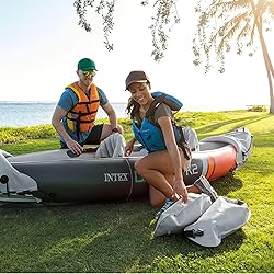 INTEX 2-Person Inflatable Kayak Set, Dakota K2 with