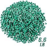 Novabright 1 Pack 6.6 lb Resin Tumbler Media for Nut Bolt, 0.39'', Triangle | Rust-cutting Resin Abrasive Tumbling Media for Deburring, Polishing, and Rust Removal on Metal Hardware, Nut, Bolts