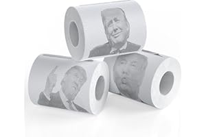 Fairly Odd Novelties Donald Trump Novelty Political Humor Funny Toilet Paper Gag Gift, Set of 3 Rolls.
