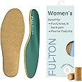 Fulton Custom Molding Cork Shoe Inserts for Women - Overpronation & Pain Relief Orthotic Insoles + Plantar Fasciitis Arch Support Inserts for Flat Feet to High Arch (Women's Size 7.5-8)