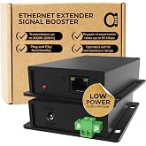 Ethernet Range Extender Kit, 600m 2000ft Over 2-Wire Twisted Pair or Coax | Compatible with any Ethernet Device - LAN Distance Repeater Booster Bridge - 20 to +60C, BNC to 2PIN adapters in Set