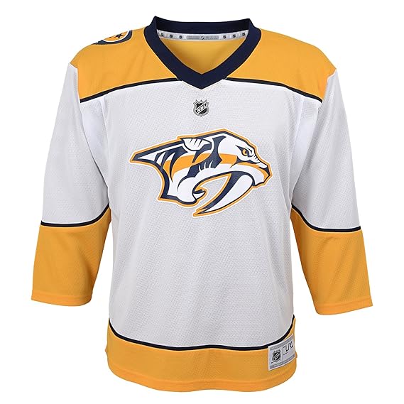 Amazon.com : NHL Nashville Predators Youth Outerstuff Replica Jersey-Away, White, Youth Large 