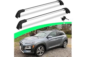 Anti-Theft Roof Racks Cross Bars for Hyundai Kona N EV 2018-2023, Lockable Adjustable Cross Rails