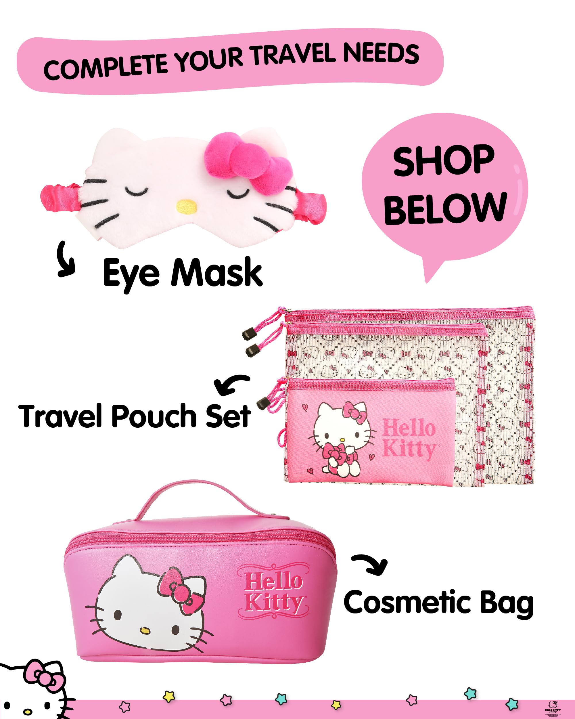 Hello Kitty Passport Holder - Sanrio Passport Holder for Women - Officially Licensed Passport Case (VG701236L.NJ)