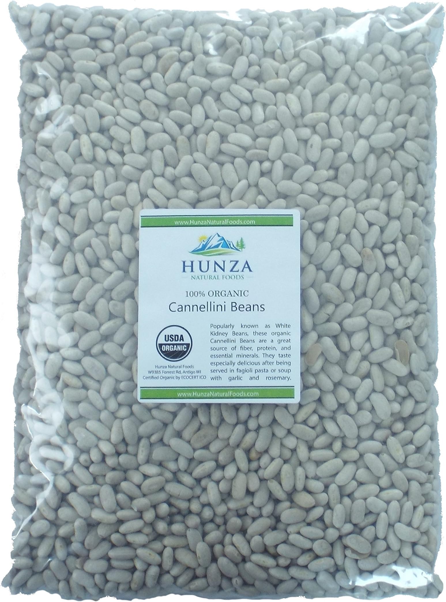 Hunza Organic Cannellini Beans (5 lbs)