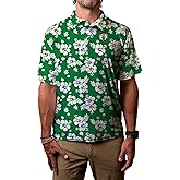Blue 84 Men's NBA Officially Licensed Short Sleeve Performance Polo Floral
