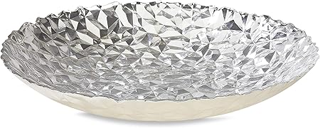 Amazon Com Impulse Dorado Large Silver Decorative Bowl Home