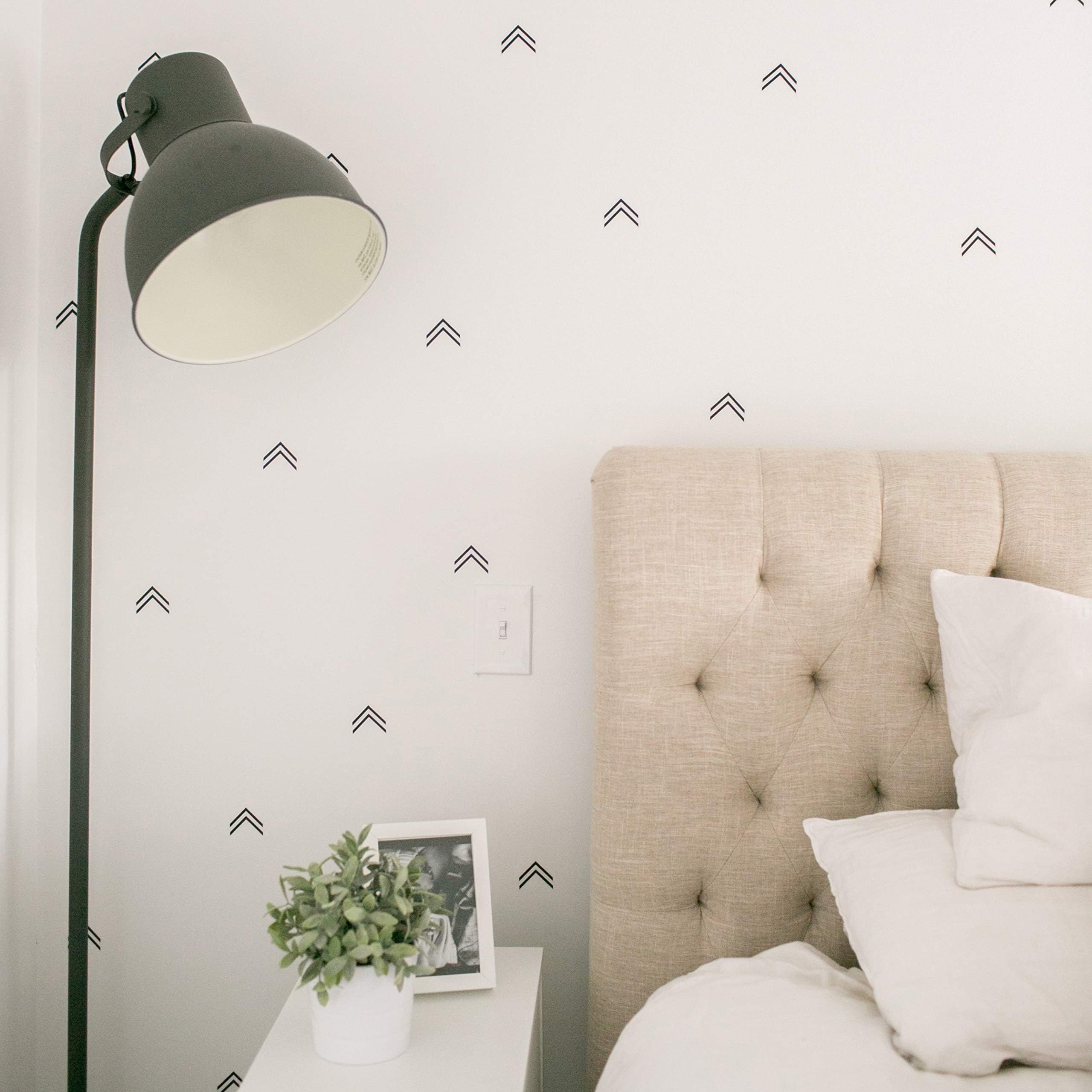 Modern MaxwellWall Art Decals for Boys Girls Nursery, Bedroom, Living Room Archer Black Arrowheads Room Sticker Set 112 Pieces