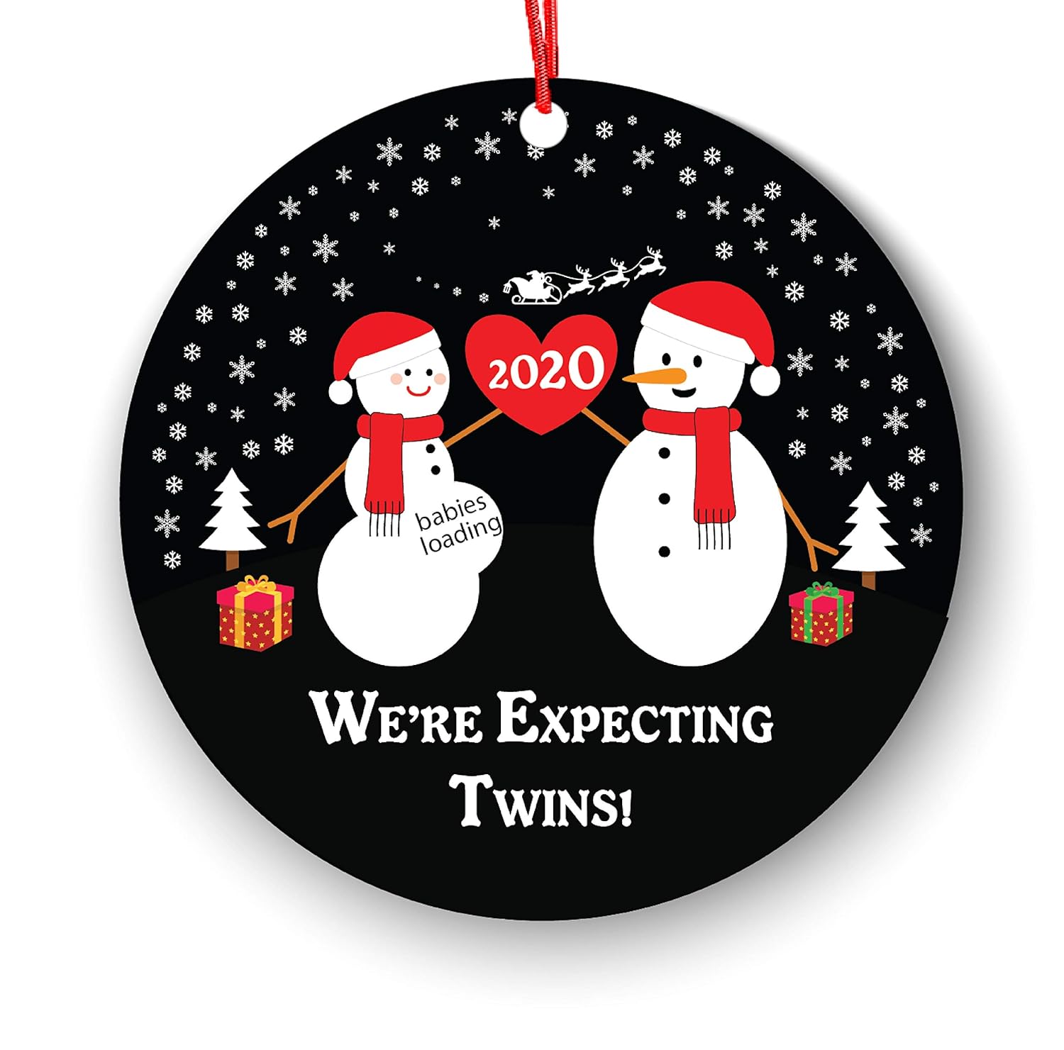 expecting twins ornament