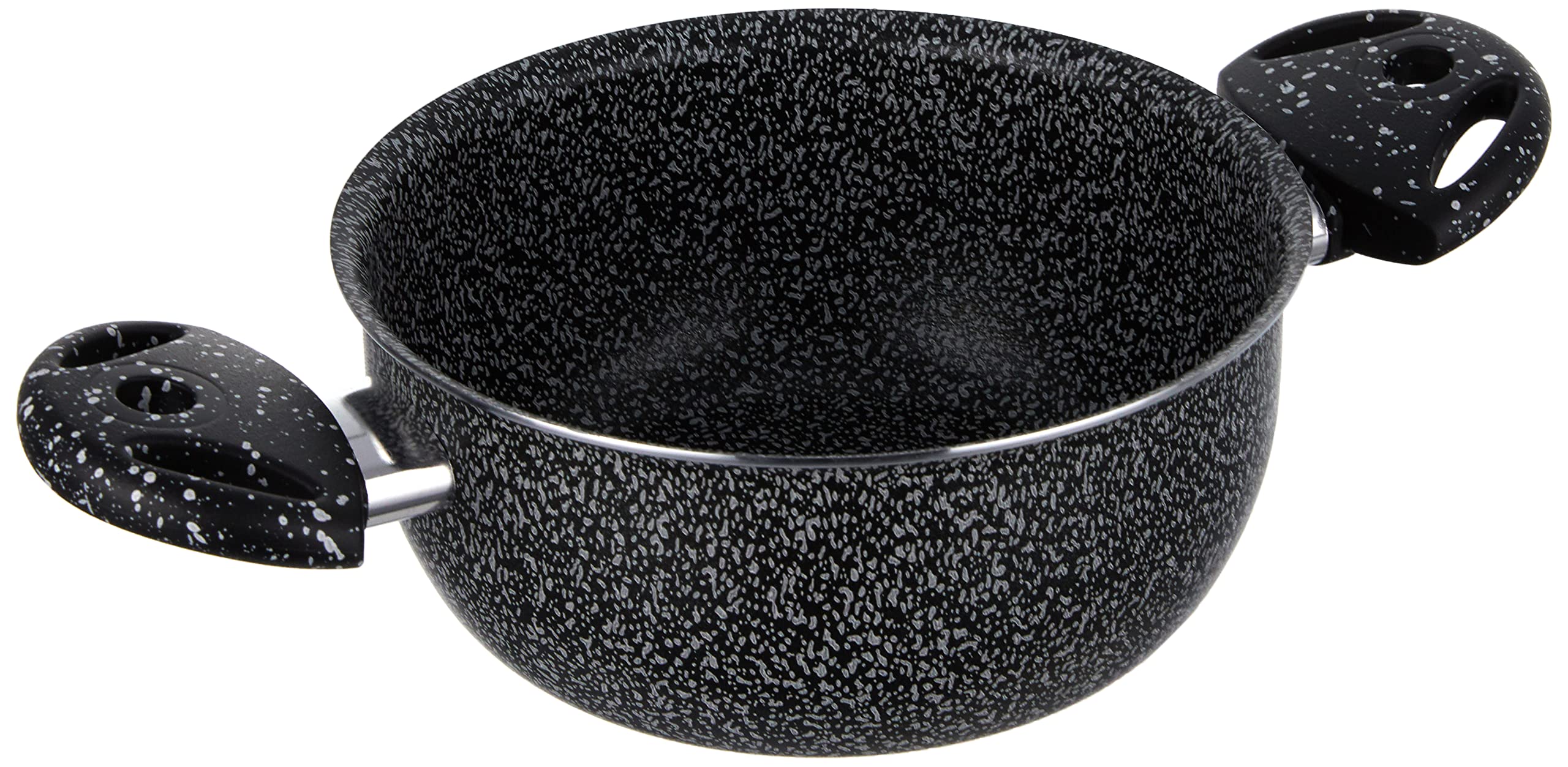Home Stone Casserole with 2 Handles, Stone/Plastic, Charcoal grey, 18 cm