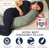Niimo XXL Pregnancy Pillow & Nursing Pillow 100% Cotton Cover view 2