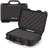 NANUK 909 Travel Hard Case with Customizable Cubed Foam – Waterproof Camera Case, 12.6” x 9” x 4.4”, Lightweight, Lockable, Dustproof, Impact-Resistant & Durable Protective Case – Black