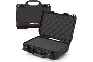 NANUK 909 Travel Hard Case with Customizable Cubed Foam – Waterproof Camera Case, 12.6” x 9” x 4.4”, Lightweight, Lockable, D
