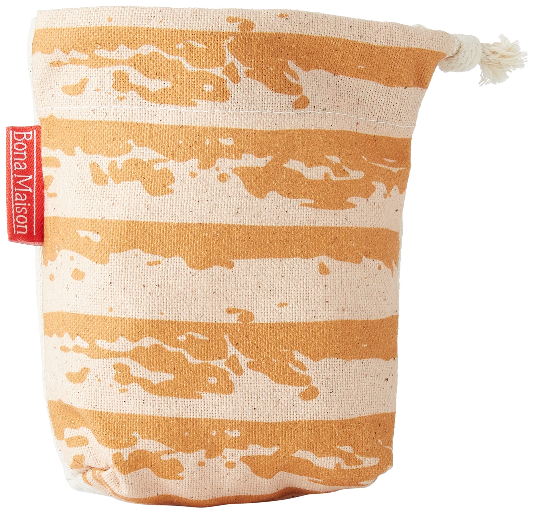 Bonamaison Printed Cotton Produce Bag with Drawstring, Reusable Grocery Bag, Biodegradable Eco-Friendly Bags, Travel Pouch, Sachet Bags, Shopping Bag, Eco Friendly, Foldable, Size: 12x15 Cm