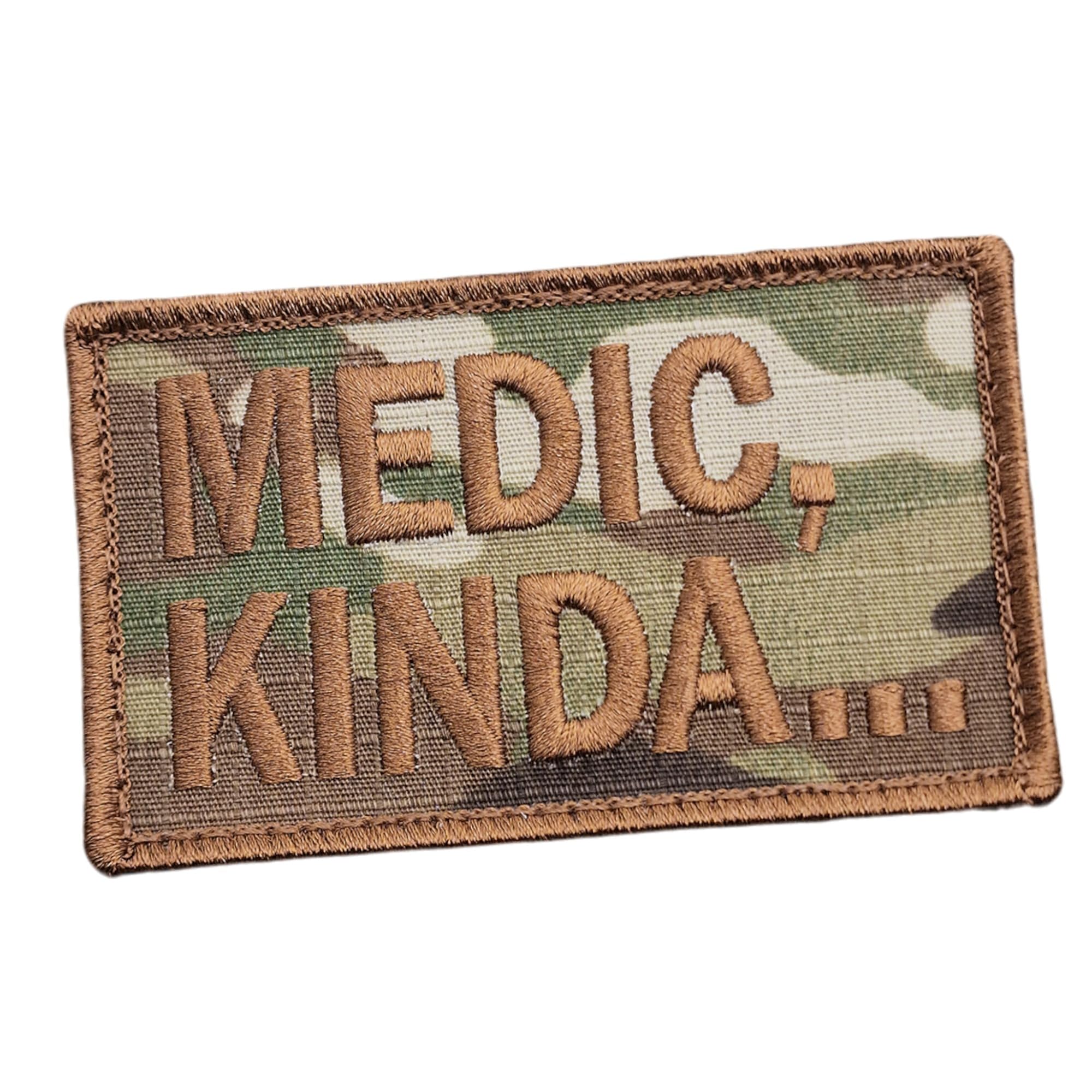 Multicam Medic Kinda 2x3.25 OCP Morale Tactical Military Fastener Patch
