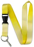 Limeloot Yellow Lanyard for ID Badges, Keys, and