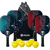 Helium Pro Carbon Fiber Pickleball Paddles - USAPA Certified - High-Spin Texture, Lightweight Honeycomb Core