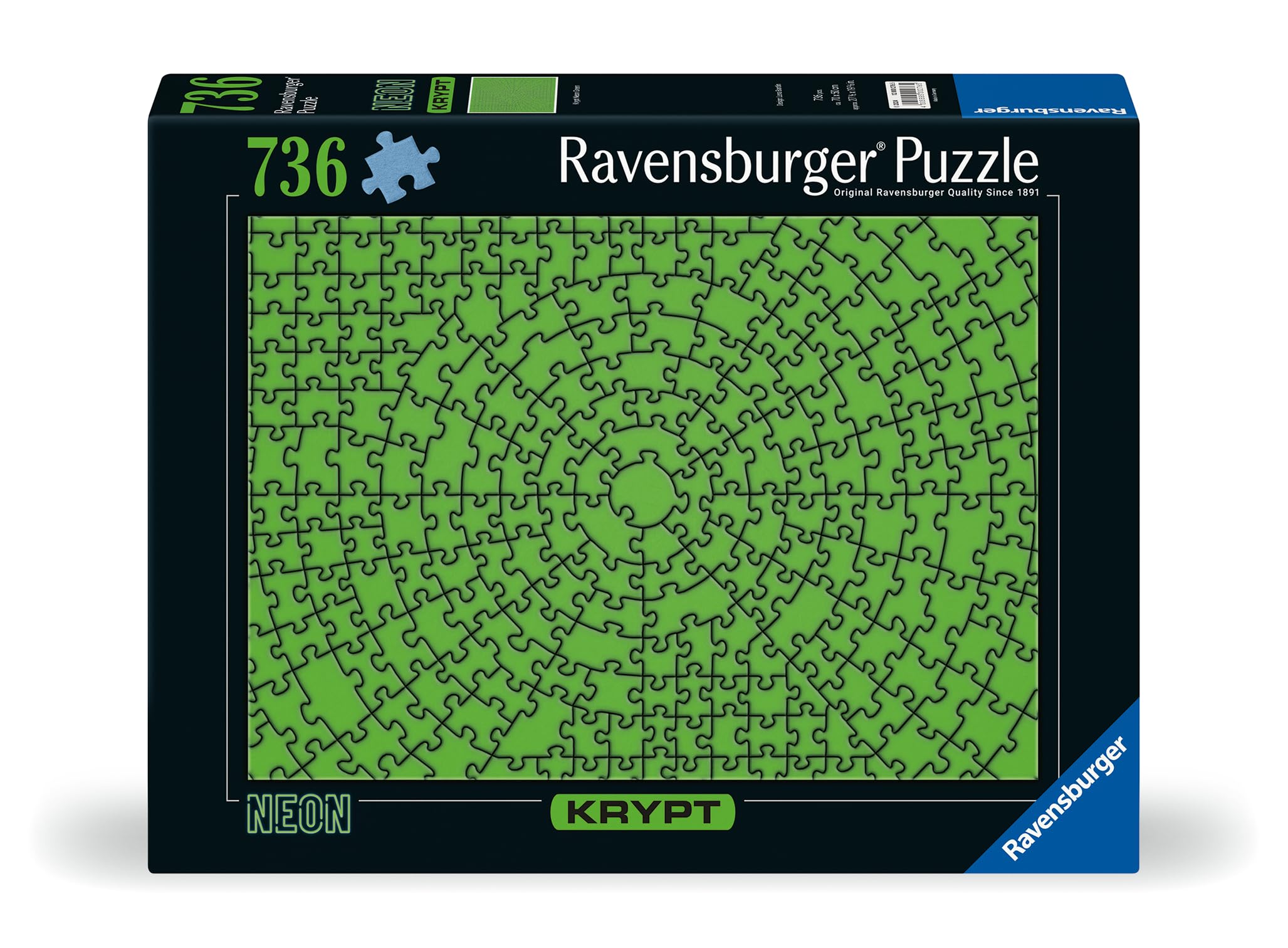 Ravensburger Krypt Neon Green Challenge Jigsaw Puzzle for Adults and Kids Age 12 Years Up Neon Green - 736 Pieces — image 1