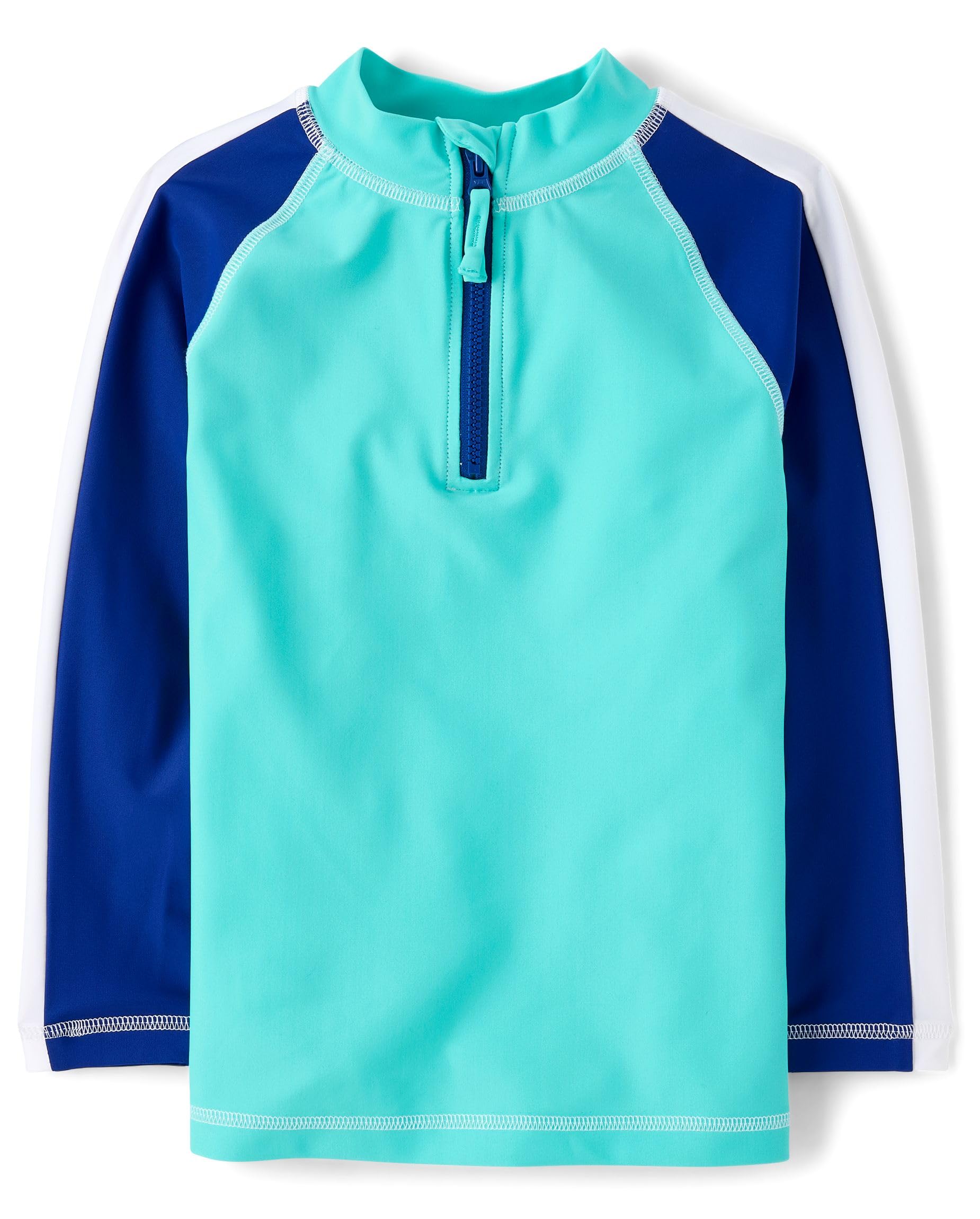 Gymboree,Boys,and Toddler Long Sleeve Rashguard,Blue Radiance,10