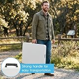 Harbour Housewares Rectangle Folding Trestle Tables 180cm White Pack of 2 view 4