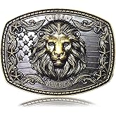 USMODA Belt Buckles Men Western Cowboy Big Belt Buckle Vintage Large Cowboy Buckles Western Gifts for Men & Women