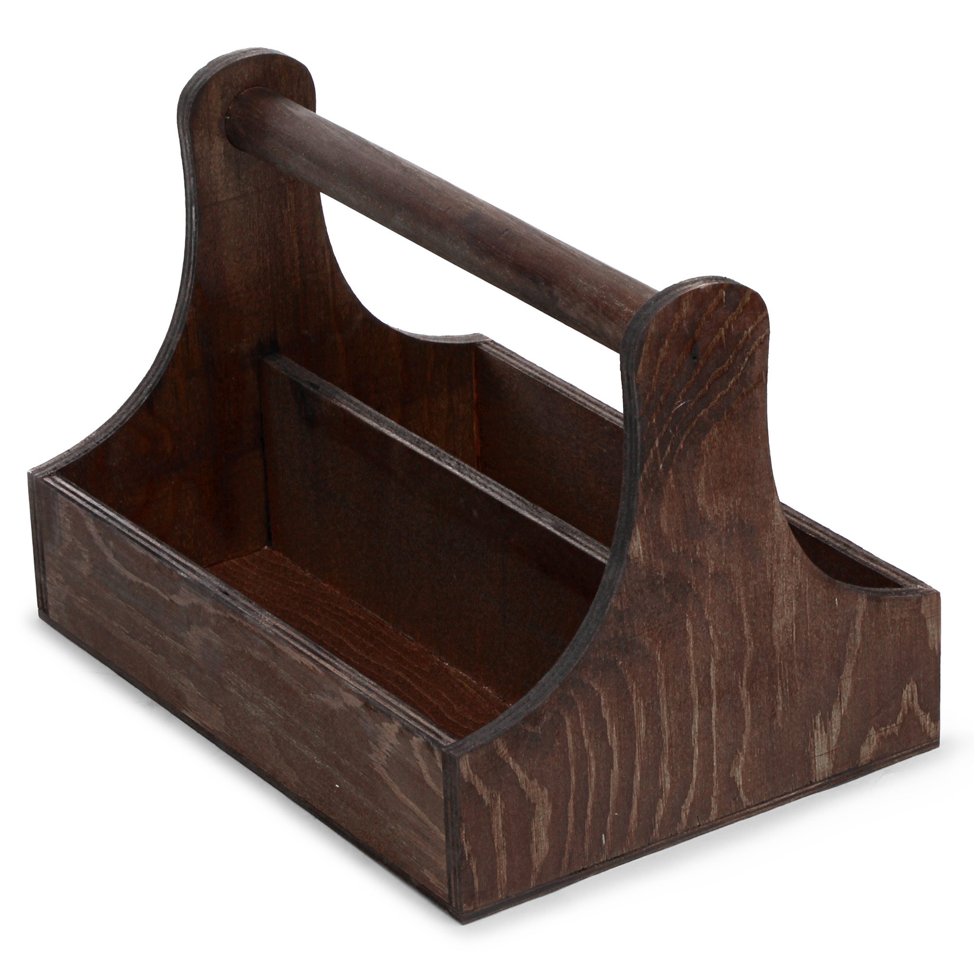 dine@drinkstuff Pine Condiment Caddy 25 x 18 x 18cm, DS31439 Simgle