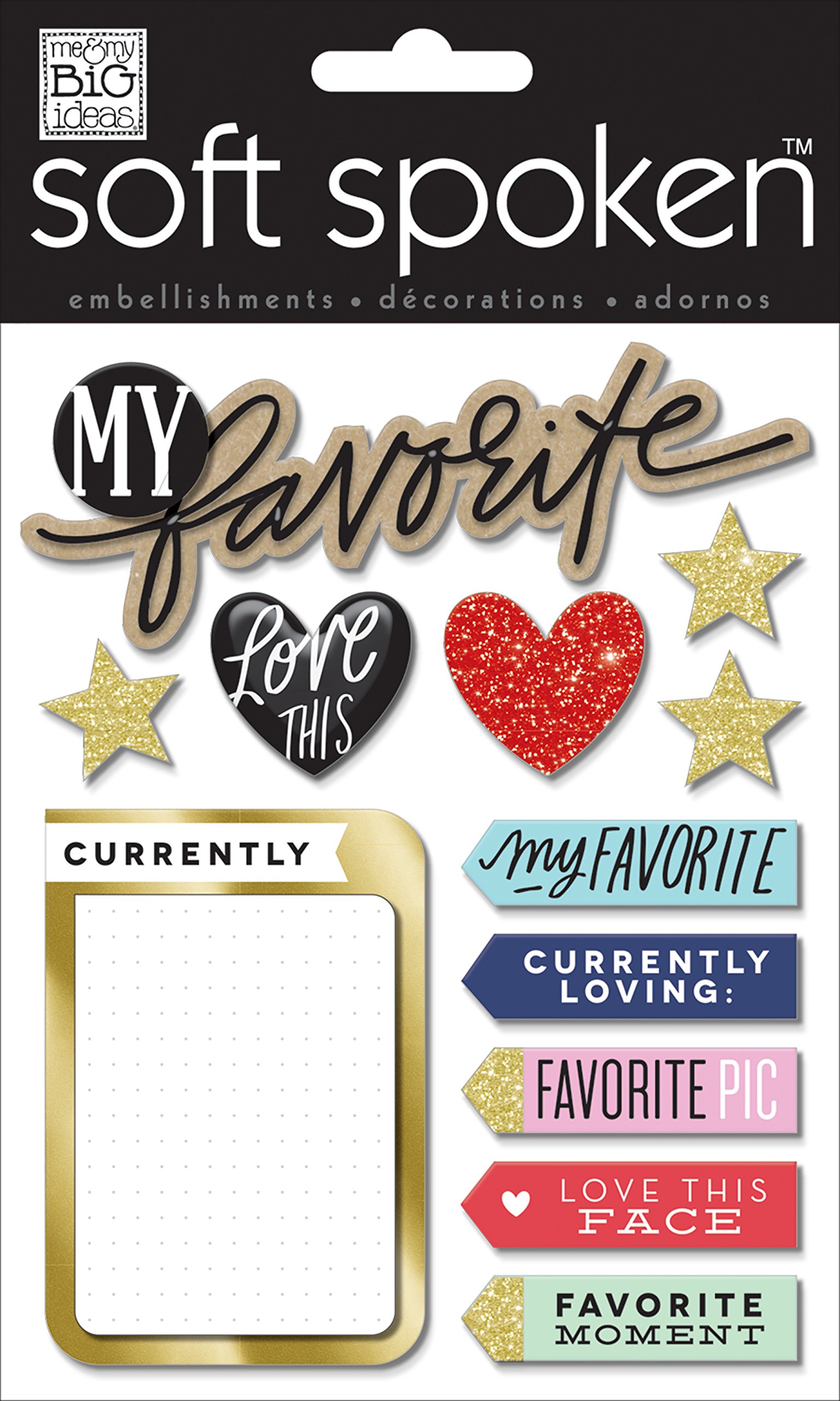 Me And My Big Ideas My Favorite Soft Spoken 3D Stickers