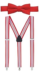 Hold’Em 1" Teens & Men Suspender and Bow Tie Set