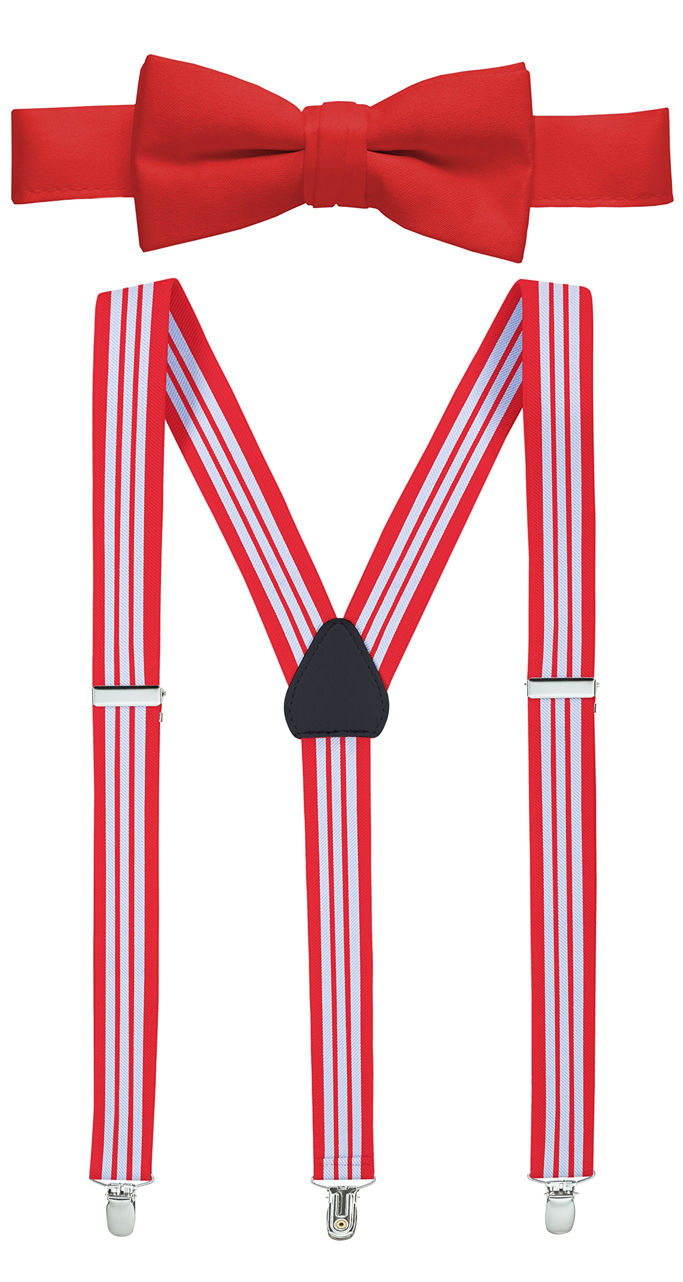 Hold’Em 1" Teens & Men Suspender and Bow Tie Set