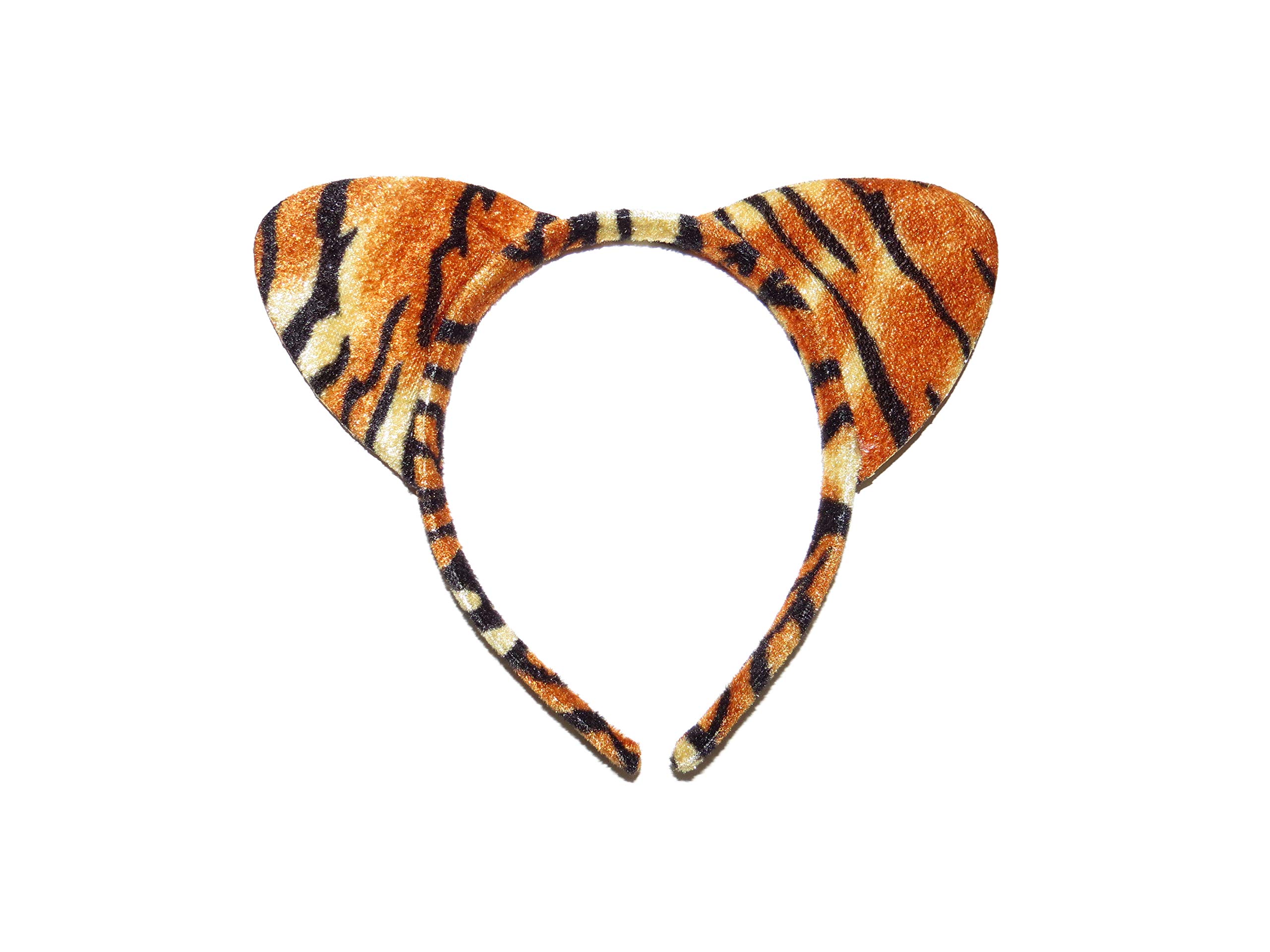 Glitter TIGER PRINT EARS ON HEADBAND HALLOWEEN PARTY COSPLAY COSTUME