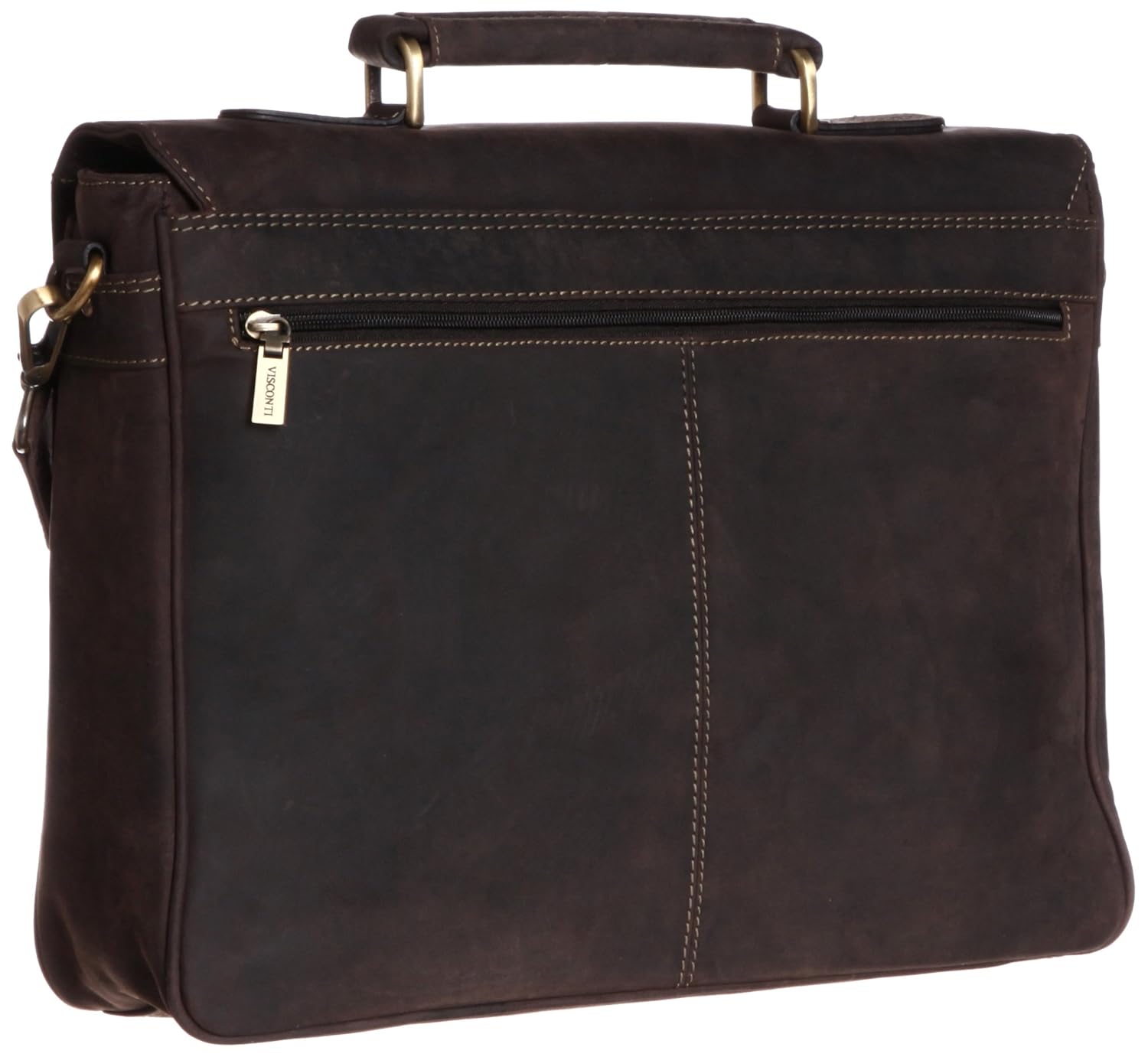 流行に ヴィスコンティ Berlin ダブルロック ビジネスバッグ Hunter オイルレザーを使用 B00fghspi6 Oil Brown Oil Brown Iguworldsolar Com