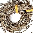 Embroiderymaterial Metallic Gimp French Bullion Wire Coil for Beading Pearls, Jewelry Making, Embroidery and Craft (1MM Thick /45.72 Yards/Antique Golden Color/ 100 Gram)