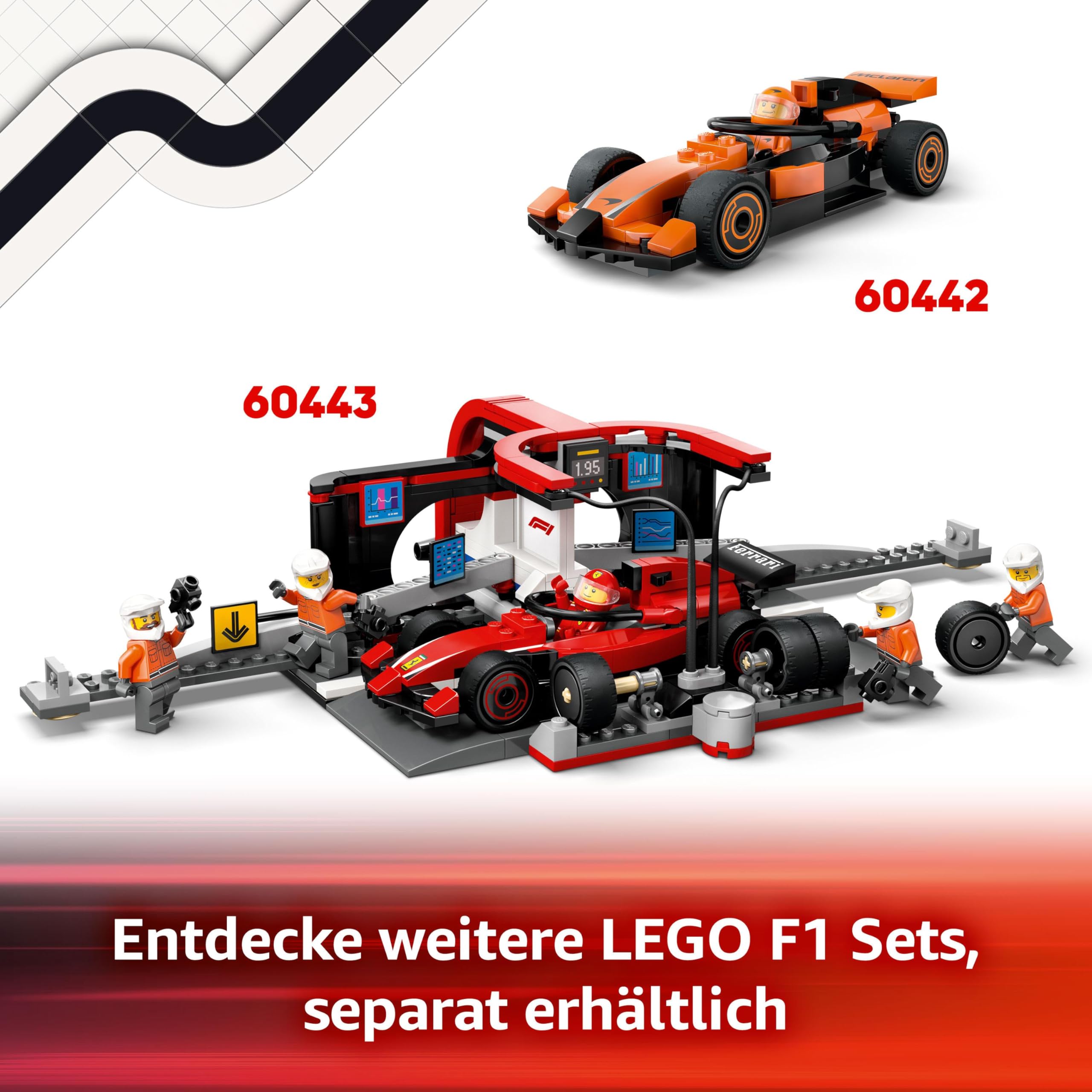 LEGO City F1 Transporter mit RB20 & AMR24 F1 Rennautos - Spielzeug Autotransporter für Red Bull & Aston Martin Formel 1 Teams - Inkl. 5 Minifiguren - Geschenk für Jungen & Mädchen ab 8 Jahren 60445 7