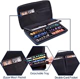SIQUK Dice Storage Case Organizer with Removable Tray and Handle Holds 8 Dice view 2