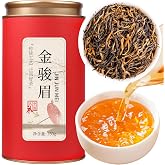 Yuexi Golden Monkey Tea Loose Leaf Jin Jun Mei Black Tea Loose Leaf Chinese Grade AAA Fujian Wuyi Mountain Core Area Tender Bud Tip Golden Eyebrow Tea Rich Honey Aroma 金骏眉 红茶 中国茶 5.29oz/150g
