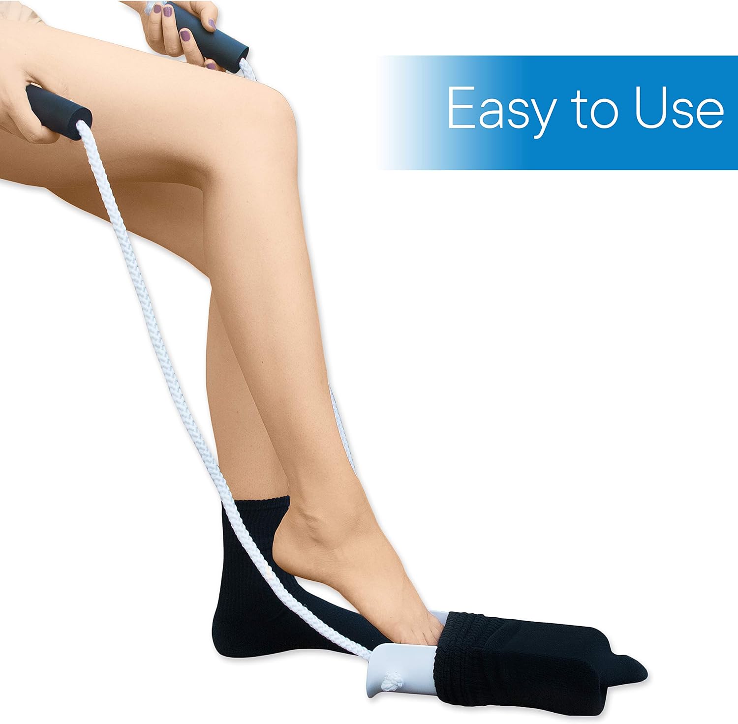 RMS Deluxe Sock Aid - Socks Helper with Foam Handles: Health & Personal Care