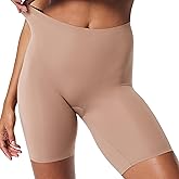 SPANX smooth Fit-To-You Mid-Thigh Shorts - One Size Fits All - Tummy Control - Anti-Chafe - Light Shapewear - Cotton Gusset