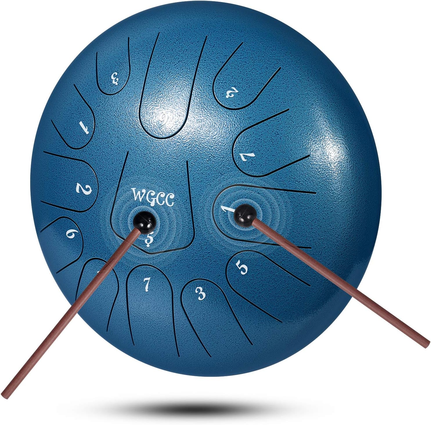 Perfect For Music Education Mind Healing Yoga Meditation Hand Made Relaxed 12 Inch 13 Notes Steel Tongue Drum Flower Style With 1 Pair Of Mallets Hjui Steel Tongue Drum Hand Drums Musical Instruments