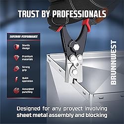 BRUNNWEST Snap Lock Punch Tool for Sheet