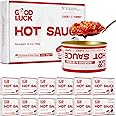 GOOD LUCK Mushroom Hot Sauce, Spicy Chili Oil and Chili Paste with High-Grade Mushroom Instant Mushroom Sauce, Chopped Chili Sauce,Fresh Pepper,Soybean,Garlic, 72 Cans, 1 Flavor