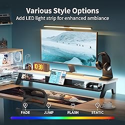 Dual Monitor Stand Riser,LED 2-Tier 39.3 Inch
