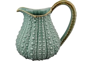 BLUE SKY CLAYWORKS Blue Sky Ceramic, 10" x 7.5" x 9", Turquoise Urchin Pitcher