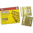 Stencil Set-Numbers 3" Brass 15Pcs.