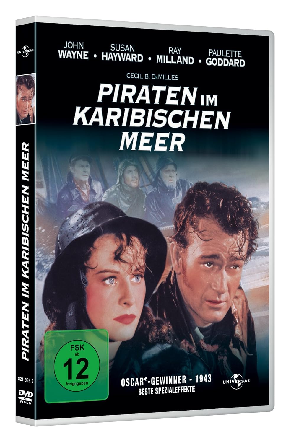 Piraten Im Karibischen Meer Amazon De Ray Milland Paulette Goddard John Wayne Susan Hayward Raymond Massey Robert Preston Lynne Overman Charles Bickford Walter Hampden Victor Young Cecil B Demille Ray Milland Paulette Goddard