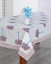 Ridhi -Red Palm 72X140 Inches Rectangle 100% Cotton