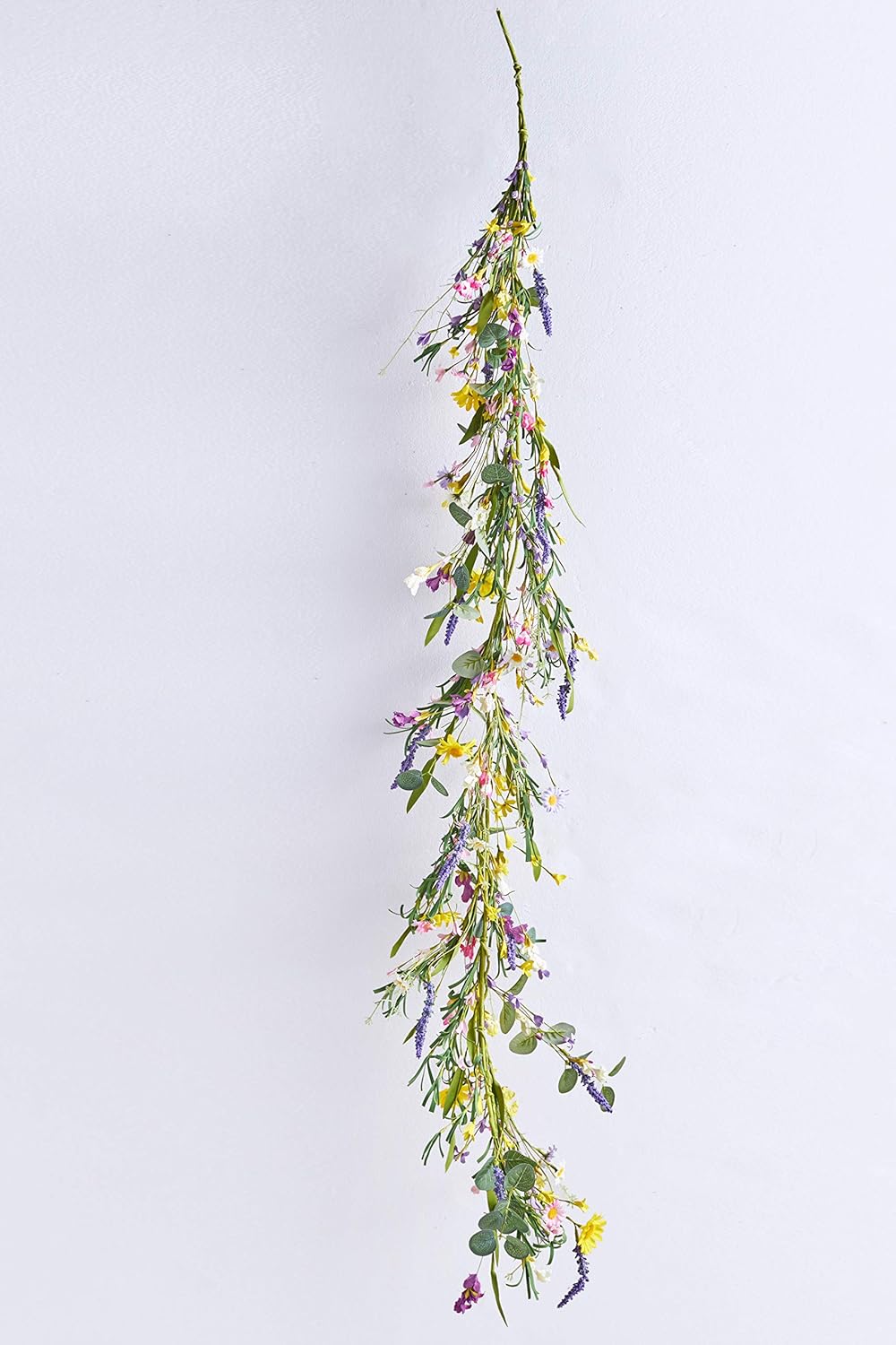 Home Kitchen Artificial Flower Garland 4 6 Feet Daisy Lavender Wildflower Garland For Home Wedding Party Decor Wreaths Garlands Swags