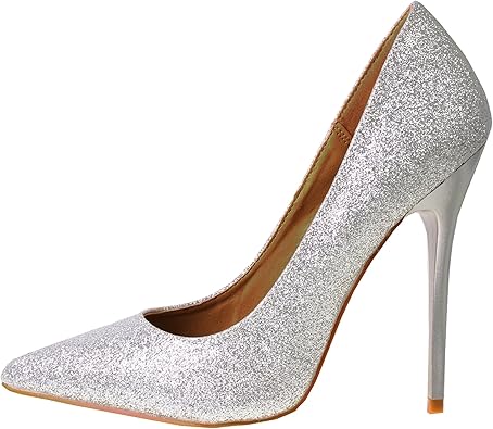 Talon paillette argent Clearance