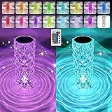 2 Pack Crystal Table Lamp, Remote and Touch Control